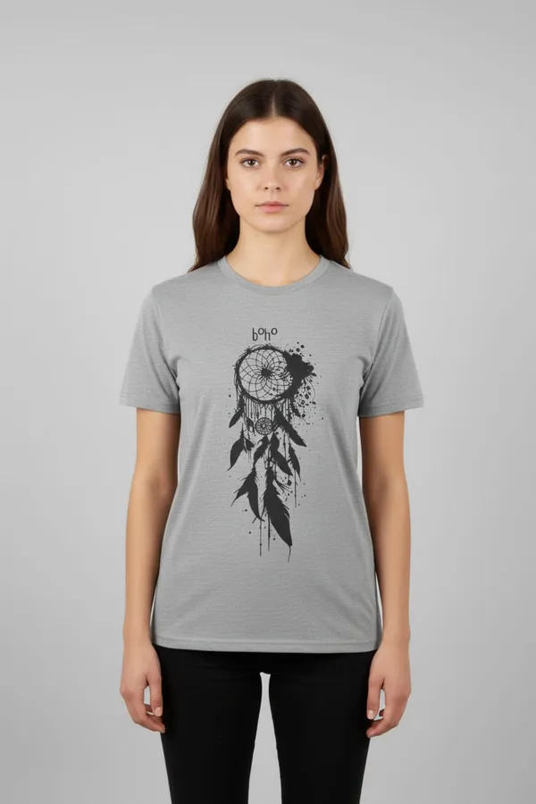 Grey_T-SHIRT_dream_catcher_For_Men_&_Women