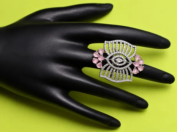 Silver_Tone_Pink_Stone_Eye_Design_Ring_For_Women
