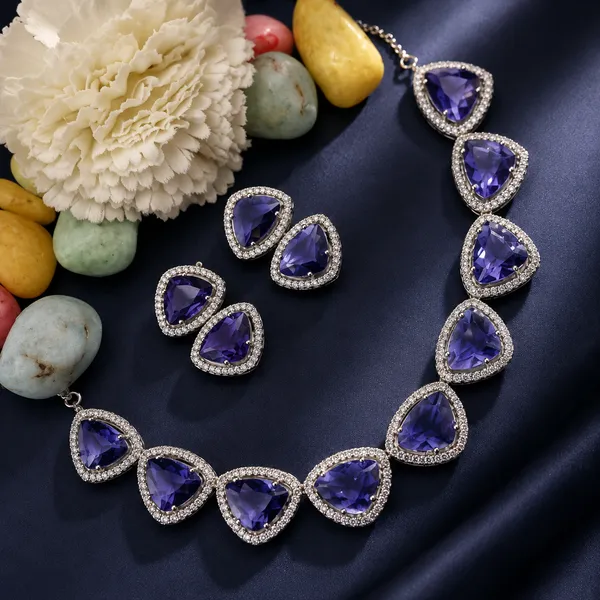 Purple_Faceted_Stone_Brass_Necklace_Set_For_Women