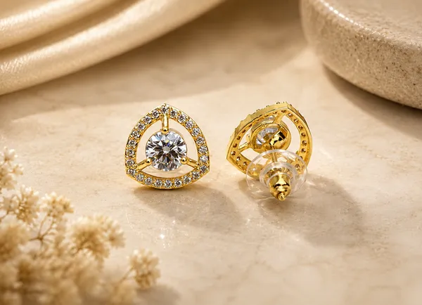 Gold_Brass_Triangular_Crystal_Stud_Earrings_For_Women