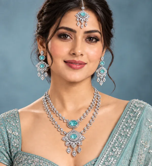 Silver_Brass_Aqua_Traditional_Jewellery_Set_For_Women