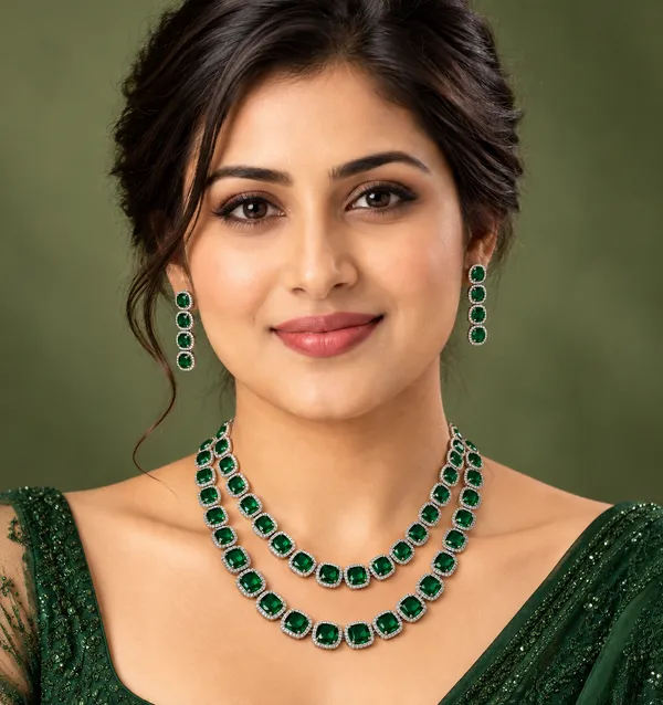 Green_Silver_Tone_Brass_Faceted_Stone_Necklace_Set_For_Women