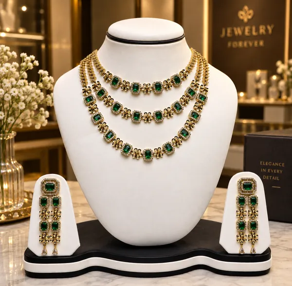 Green_Gold_Tone_Brass_Rectangular_Stone_Necklace_Set_For_Women