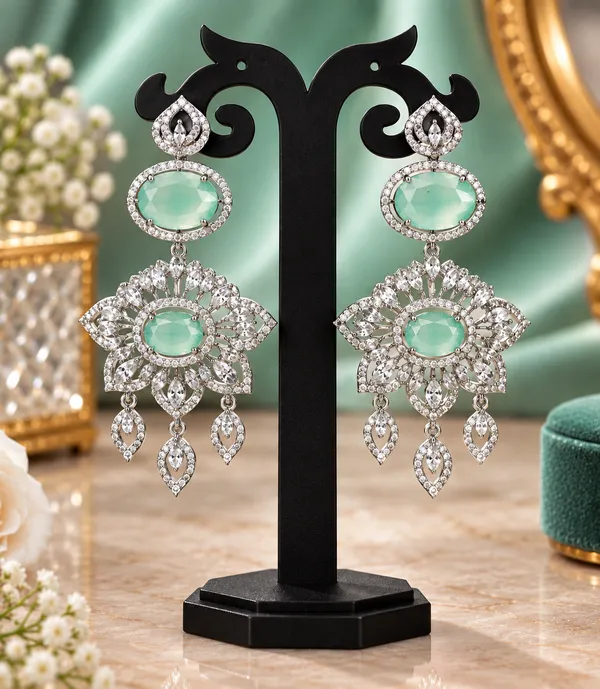 Silver_Brass_Aqua_Traditional_Jewellery_Set_For_Women