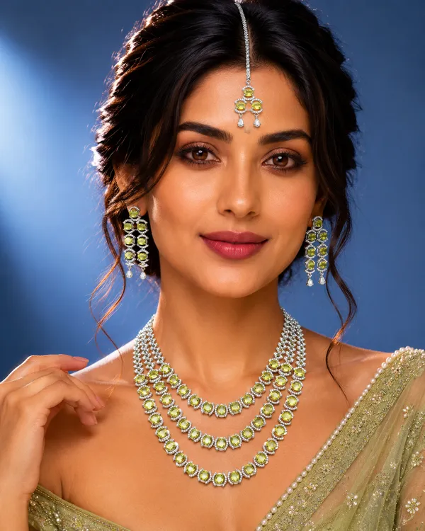 Yellow_Brass_Bridal_Stone_Necklace_Earrings_Maang_Tikka_Set_For_Women