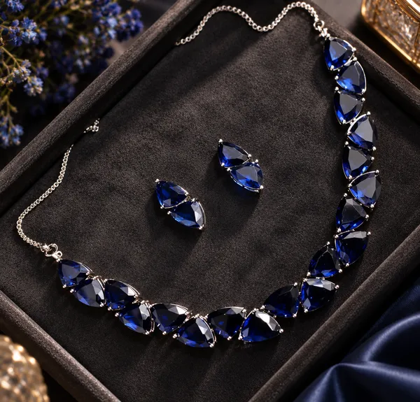 Blue_Crystal_Faceted_Stone_Brass_Necklace_Set_For_Women