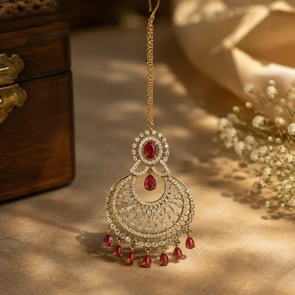 Gold_Tone_Red_Stone_Studded_Chandelier_Maang_Tikka_For_Women