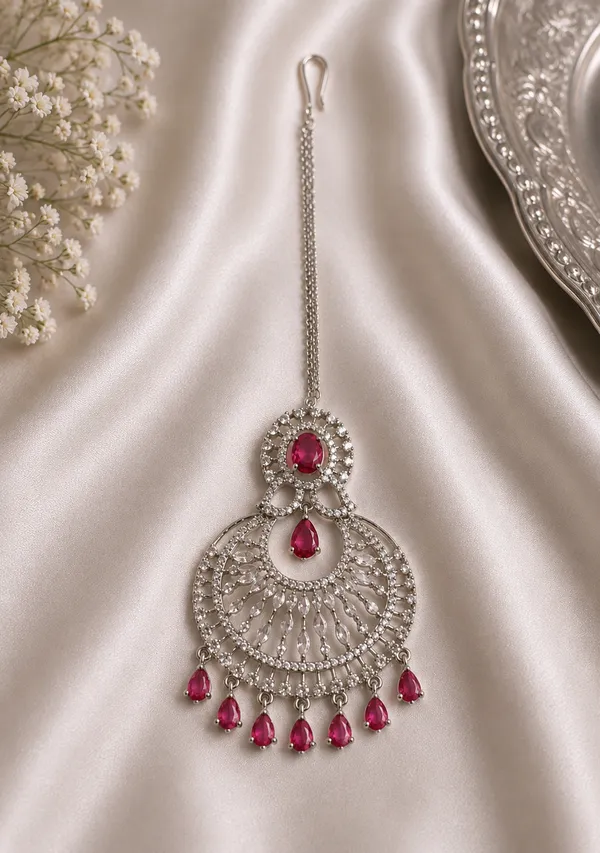 Silver_Tone_Red_Stone_Bridal_Maang_Tikka_For_Women