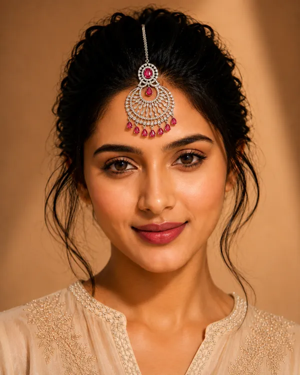 Silver_Tone_Red_Stone_Bridal_Maang_Tikka_For_Women