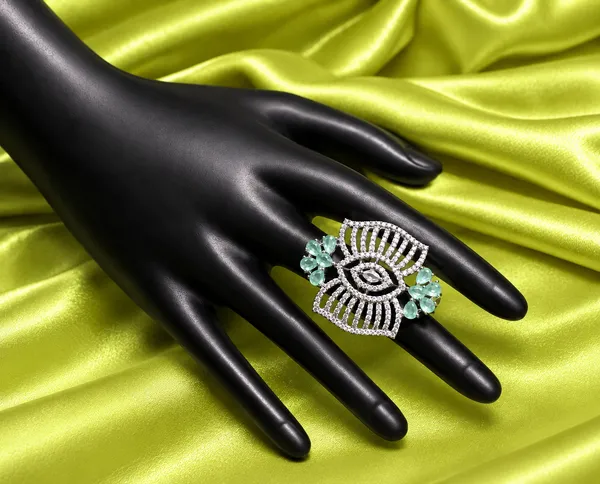 Green_Silver_Brass_Eye_Motif_Stone_Statement_Ring_For_Women