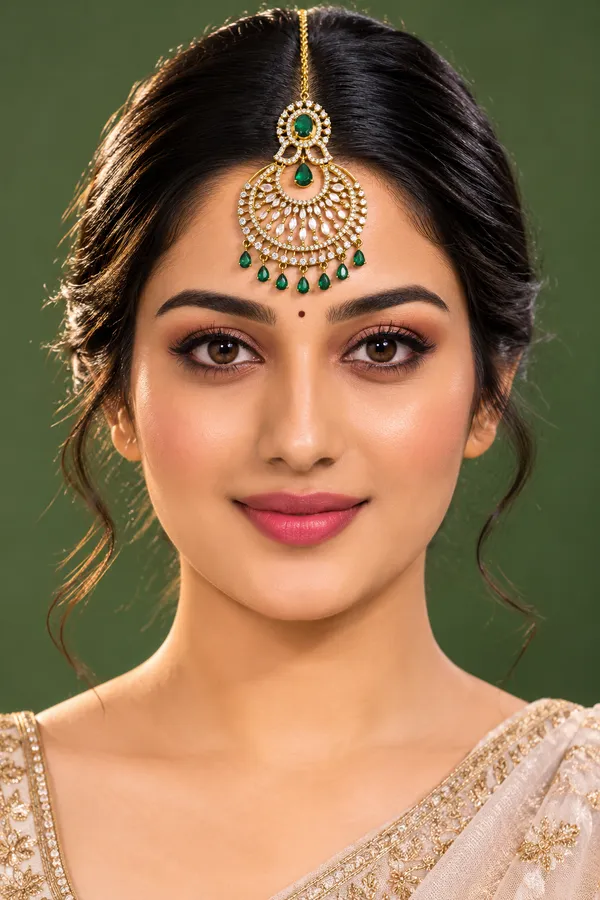 Gold_Tone_Green_Stone_Chandelier_Maang_Tikka_For_Women