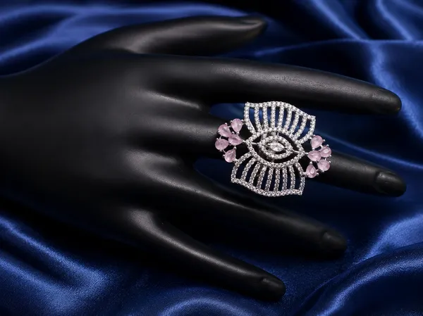 Silver_Tone_Pink_Stone_Eye_Design_Ring_For_Women