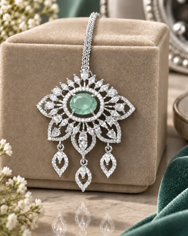 Silver_Brass_Aqua_Traditional_Jewellery_Set_For_Women