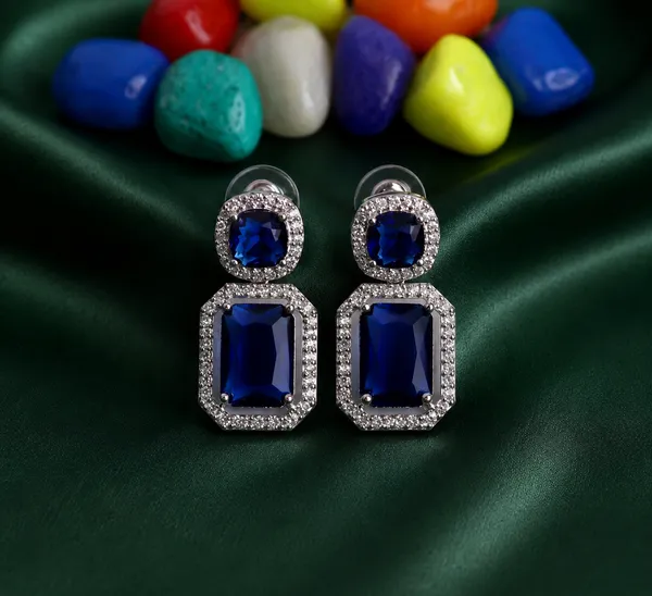 Blue_Brass_Rectangular_Stone_Drop_Earrings_For_Women