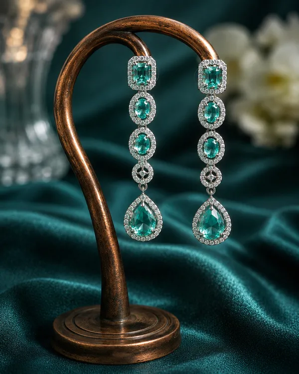 Green_Brass_Emerald_Style_Stone_Necklace_And_Earrings_Set_For_Women
