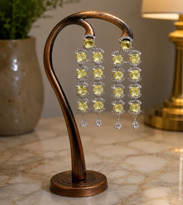 Yellow_Brass_Bridal_Stone_Necklace_Earrings_Maang_Tikka_Set_For_Women