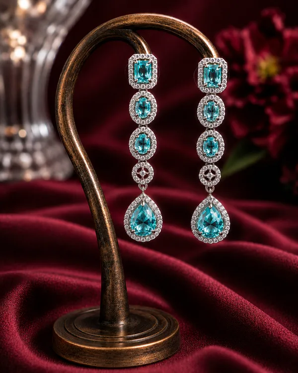 Turquoise_Brass_Layered_Statement_Necklace_Earrings_Set_For_Women