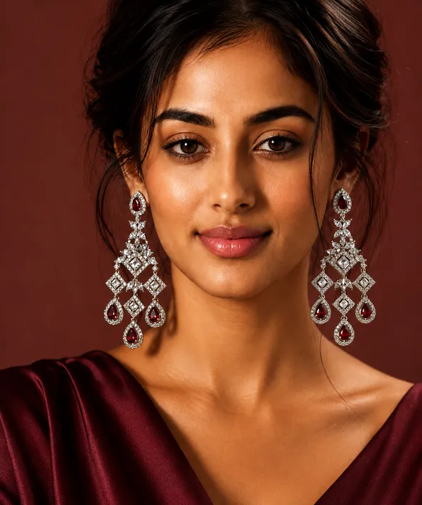 Silver_Red_Brass_Chandelier_Drop_Earrings_For_Women