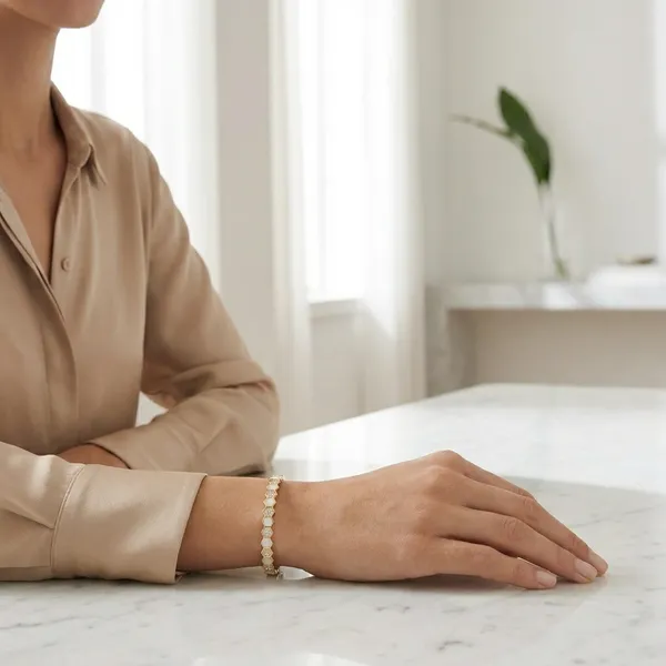 Golden_Crystal_Link_Bracelet_For_Women