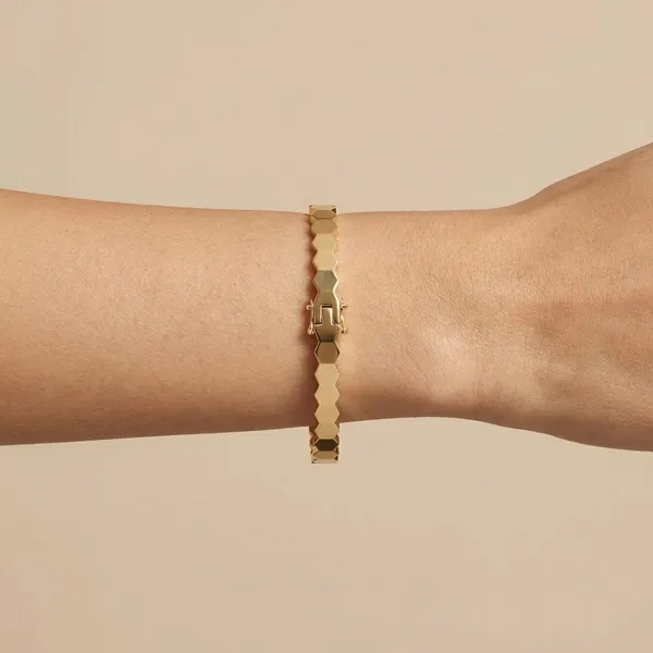 Golden_Crystal_Link_Bracelet_For_Women