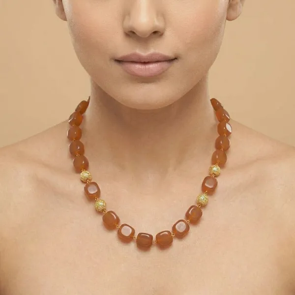 Golden_Amber_Agate_&_Ad_Ball_Necklace_Set_For_Women
