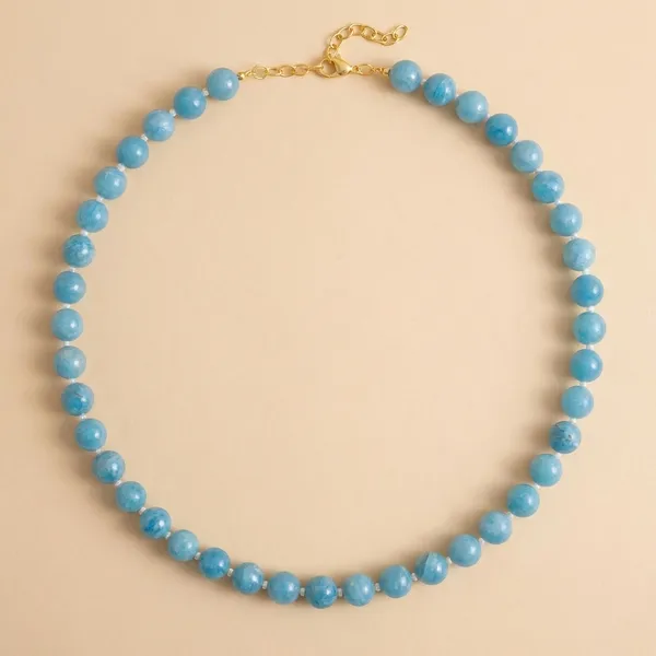 Golden_Aqua_Agate_Statement_Pendant_Necklace_For_Women
