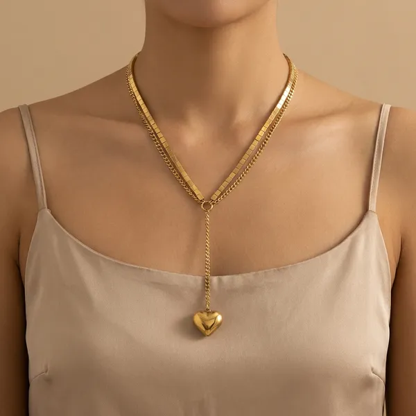 Golden_Golden_Heart_Chain_Pendant_For_Women