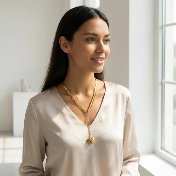 Golden_Golden_Heart_Chain_Pendant_For_Women