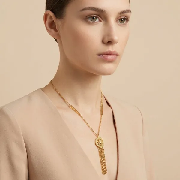 Golden_Medusa_Chain_Pendant_For_Women