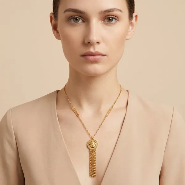 Golden_Medusa_Chain_Pendant_For_Women
