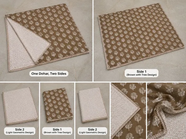 Brown_Reversible_Cotton_Dohar_|_Double-Sided_Lightweight_AC_Blanket
