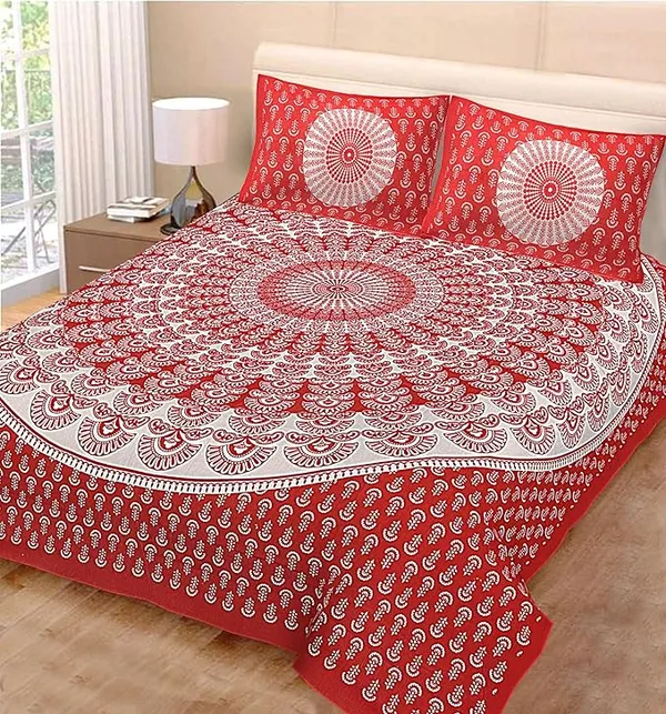 Red_Cotton_Double_Bedsheets_with_2_Pillow_Cover