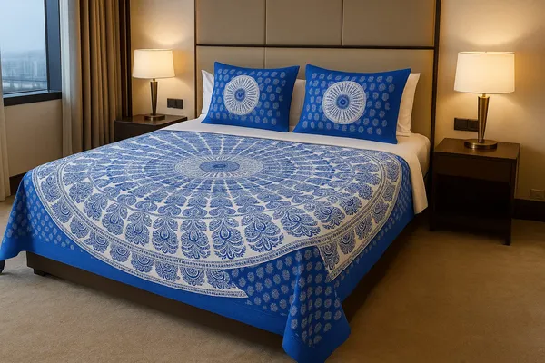 Blue_Cotton_Double_Bedsheets_With_2_Pillow_Cover