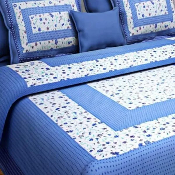 Blue_Cotton_Double_Bedsheets_with_2_Pillow_Cover