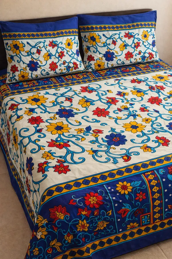 Cotton_Double_Bedsheets_with_2_Pillow_Cover