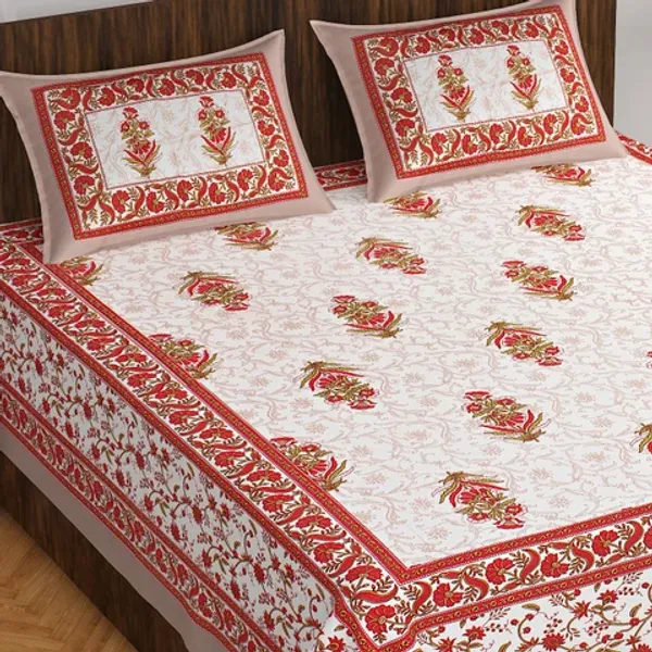 Pink_Cotton_Double_Bedsheets_with_2_Pillow_Cover