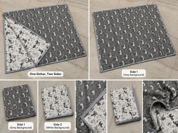 Grey_Reversible_Cotton_Dohar_|_Double-Sided_Lightweight_AC_Blanket