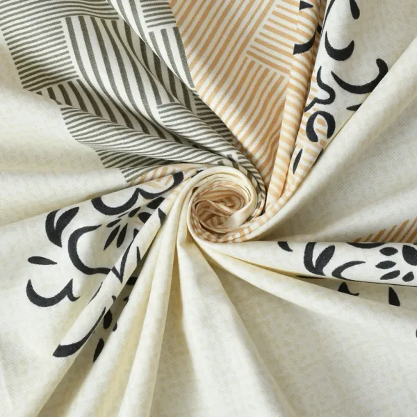 White_And_Black_Cotton_Double_Bedsheets_with_2_Pillow_Cover