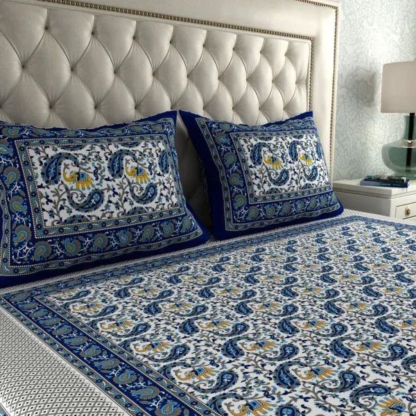 Multicolour_Cotton_Double_Bedsheets