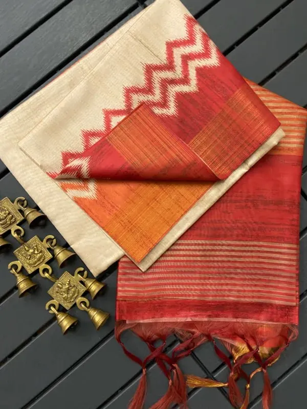 Multicolor_Tussar_Silk_Digital_Print_Saree_For_Women