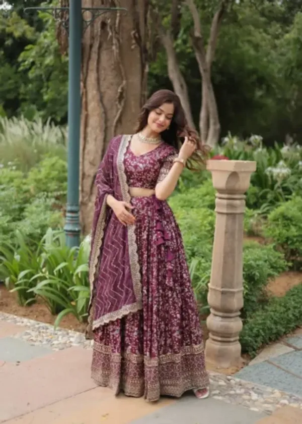 JEQUARD_Lehenga--Crafted_On_Delicate_Viscose_Dayble_Jequard_FabriC_