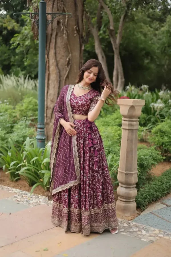 JEQUARD_Lehenga--Crafted_On_Delicate_Viscose_Dayble_Jequard_FabriC_