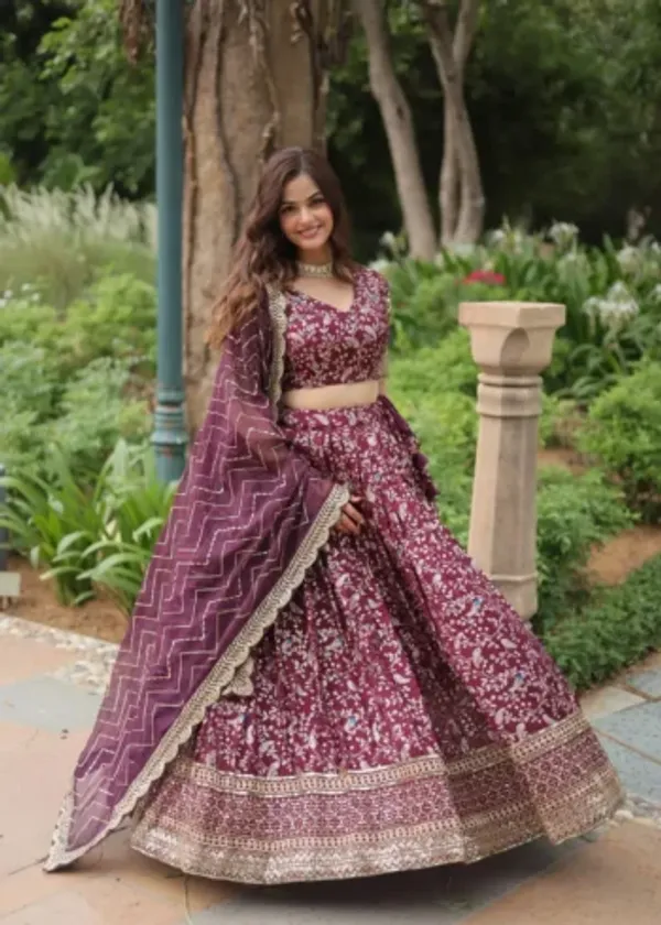 JEQUARD_Lehenga--Crafted_On_Delicate_Viscose_Dayble_Jequard_FabriC_