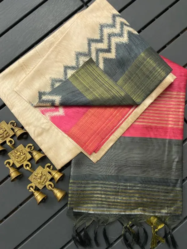 Multicolor_Tussar_Silk_Digital_Print_Saree_For_Women