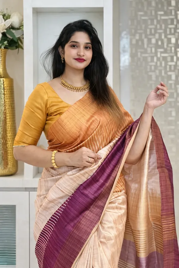 Multicolor_Tussar_Silk_Digital_Print_Saree_For_Women