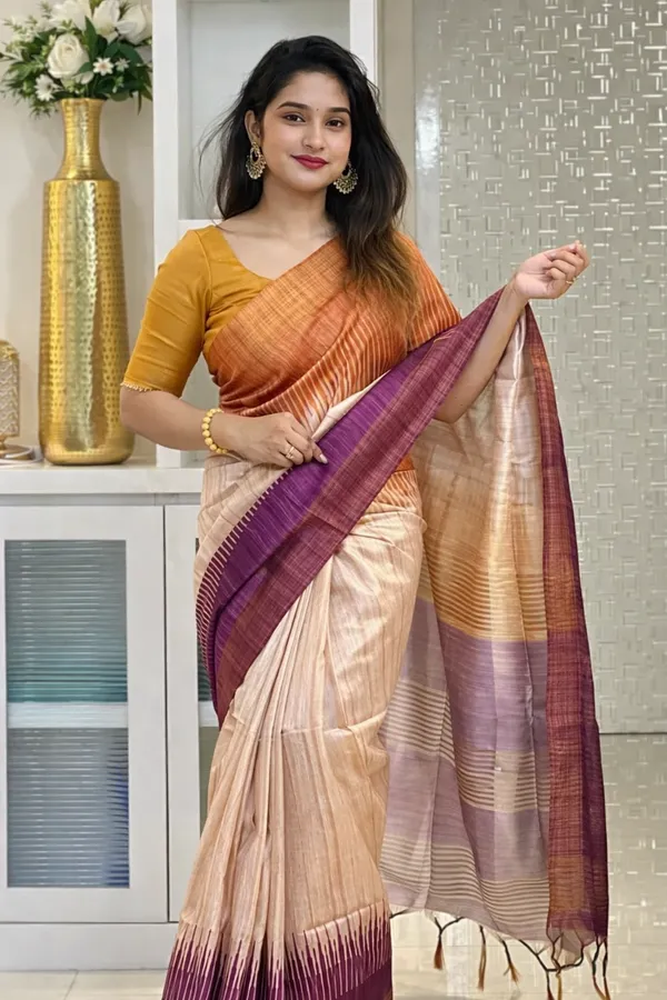 Multicolor_Tussar_Silk_Digital_Print_Saree_For_Women