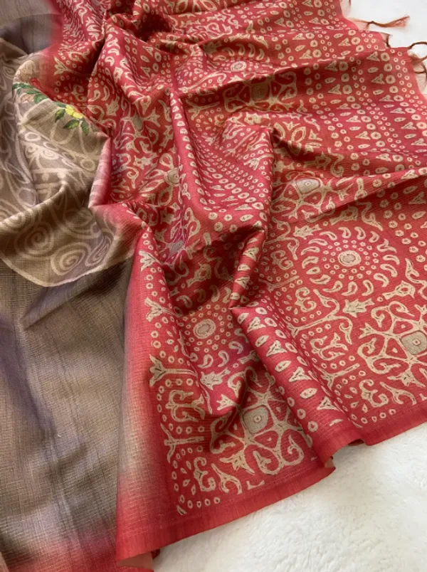 Multicolor_Tussar_Silk_Digital_Print_Saree_For_Women