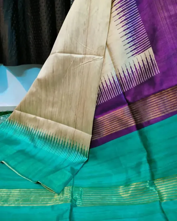 Multicolor_Tussar_Silk_Digital_Print_Saree_For_Women