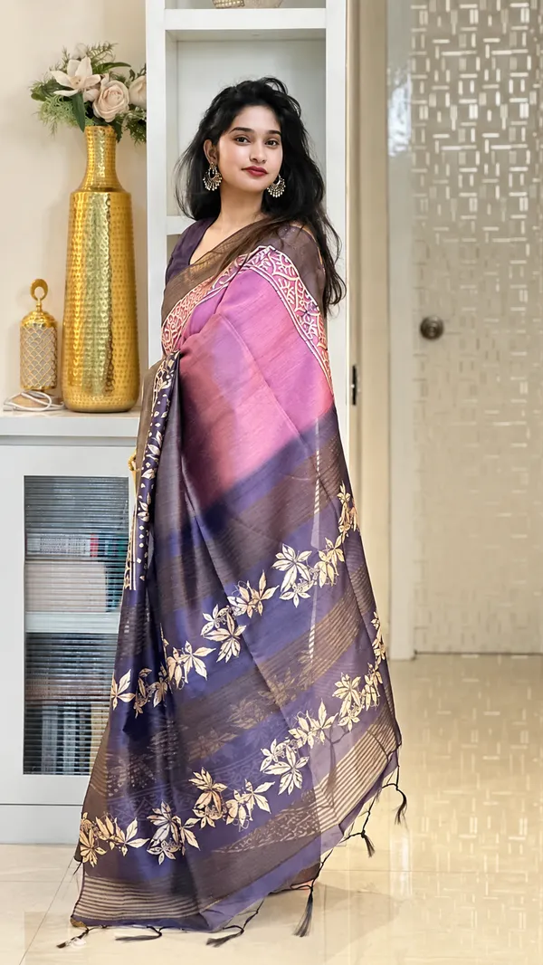 Multicolor_Tussar_Silk_Digital_Print_Saree_For_Women