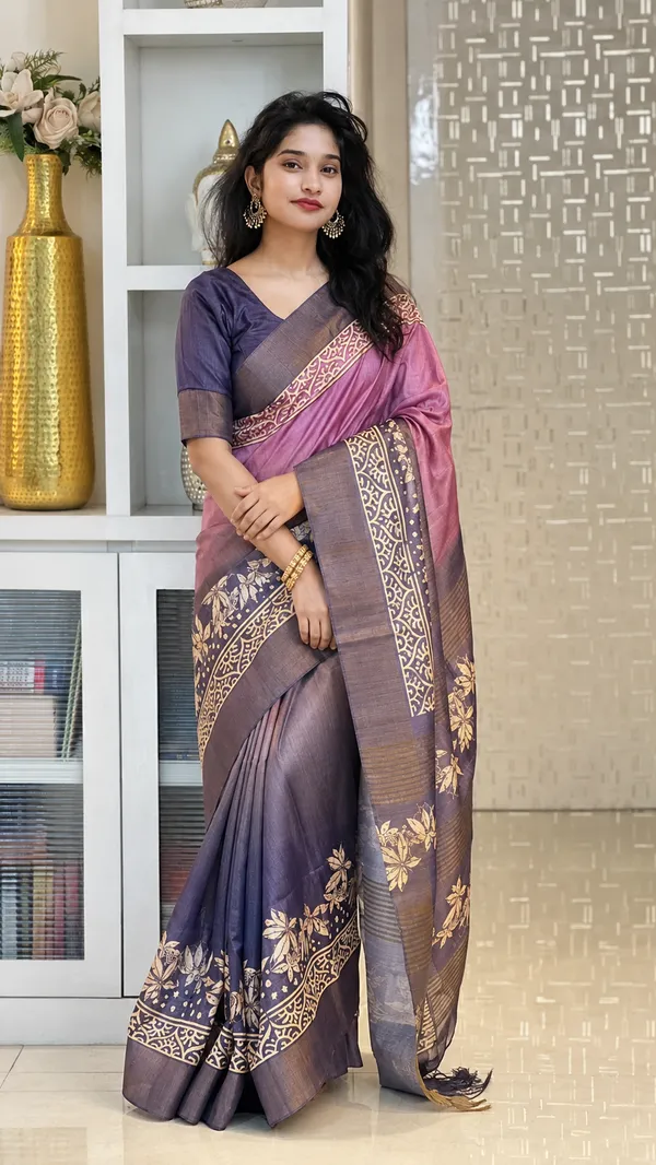 Multicolor_Tussar_Silk_Digital_Print_Saree_For_Women